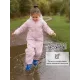 Комбинезон демисезонный мембранный — розовый, бежевый