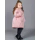 Пальто демисезонное — розовый, бежевый