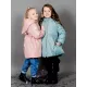 Пальто демисезонное — розовый, бежевый