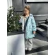 Пальто демисезонное — голубой, зеленый
